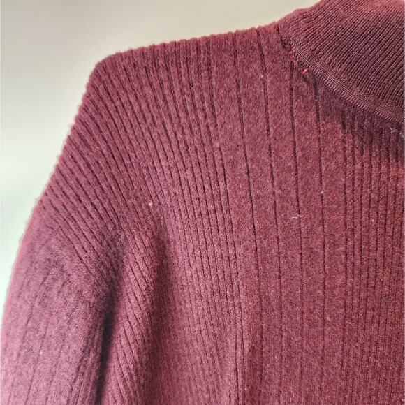 JF Ferrar Vintage Wool Turtleneck Sweater Boxy Long Sleeve Size L - Picture 5 of 8